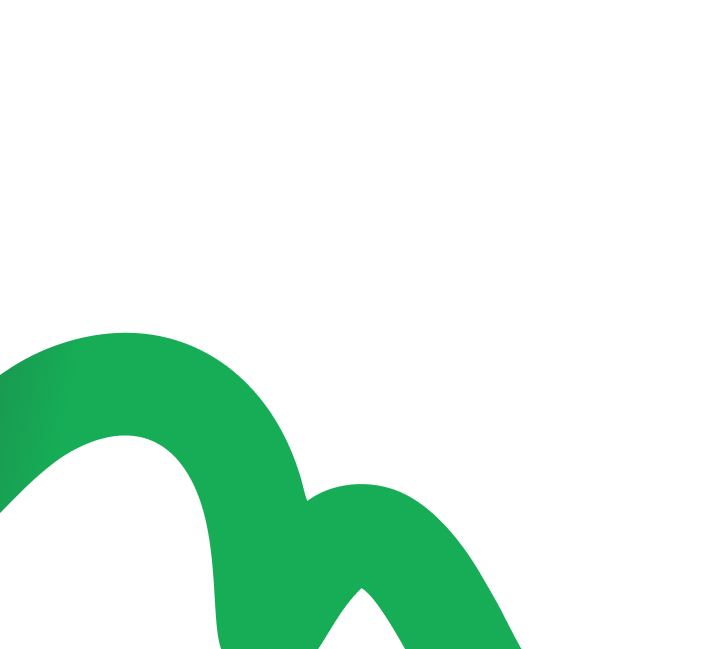 Green decorative shape